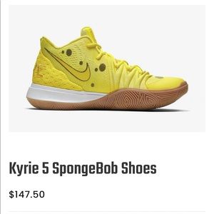 Men’s Kyrie 5 SpongeBob Nike shoes